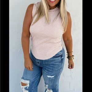 Bianca Ribbed Stripe Tank - 3 color options